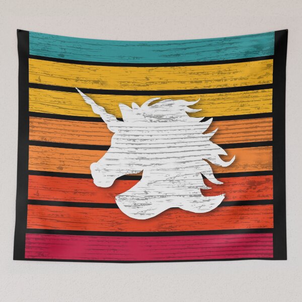 Item preview, Unicorn Lovers - Vintage Rainbow Unicorn  designed and sold by CattlettArt.