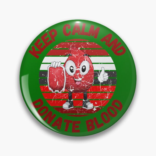 Item preview, Keep Calm And Donate Blood Bloodbag With Retro Sunset Grunge Effect In Green designed and sold by LuckyKermit.