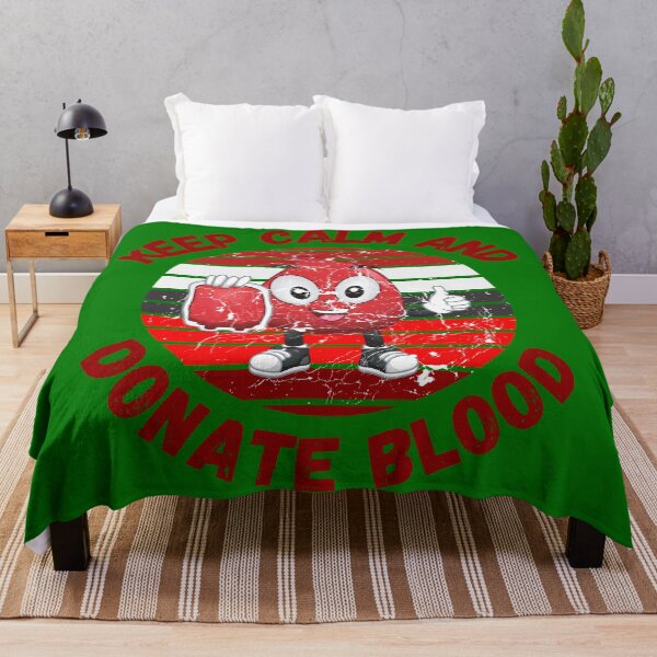 Item preview, Keep Calm And Donate Blood Bloodbag With Retro Sunset Grunge Effect In Green designed and sold by LuckyKermit.