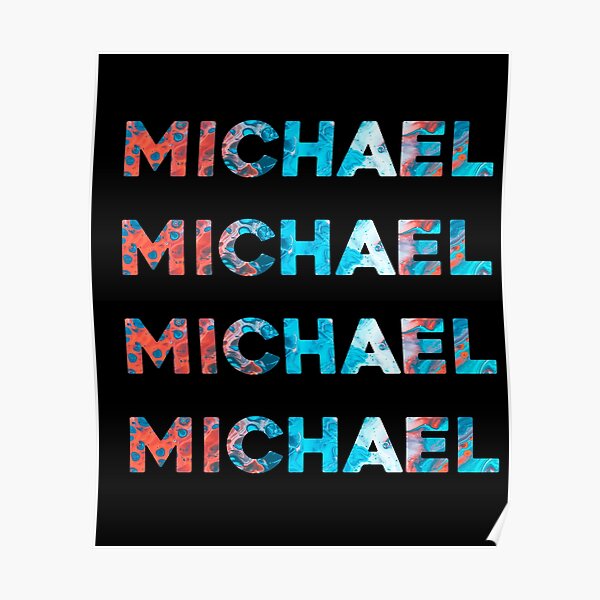 michael-name-poster-by-isko-karan-redbubble