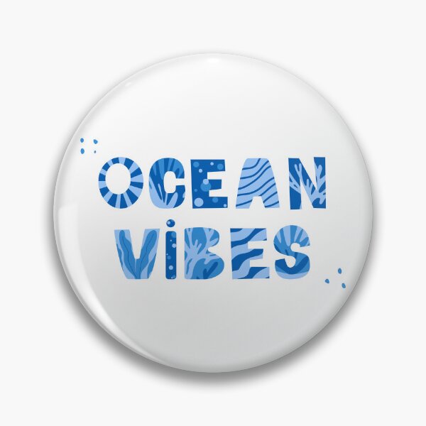Item preview, "Ocean vibes" decorative lettering designed and sold by Eridanka.
