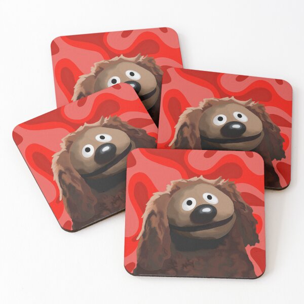 Item preview, Rowlf The Dog painting portrait (version 1/3 - Red background) designed and sold by Jessiwins19.