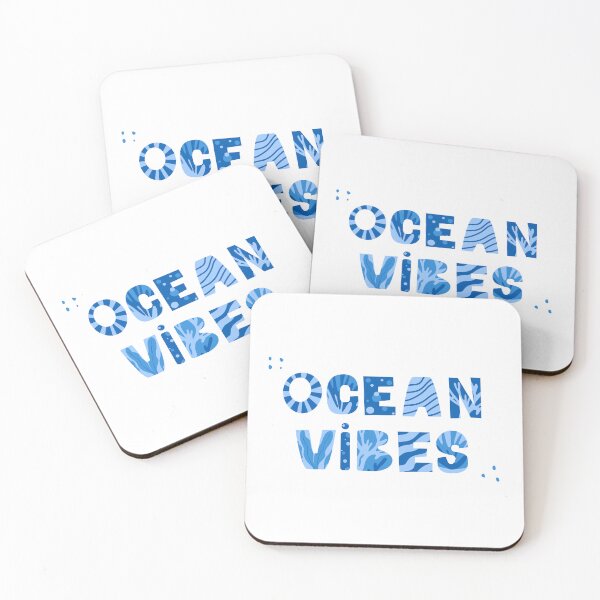 Item preview, "Ocean vibes" decorative lettering designed and sold by Eridanka.
