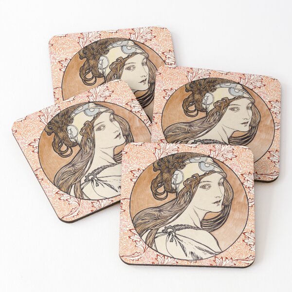 Item preview, Stained glass art of the Fouquet boutique by Alphonse Mucha designed and sold by see-the-fox.