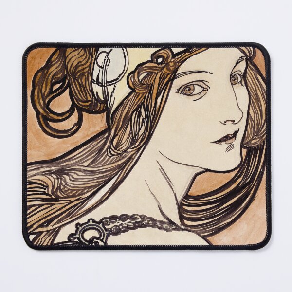 Item preview, Stained glass art of the Fouquet boutique by Alphonse Mucha designed and sold by see-the-fox.
