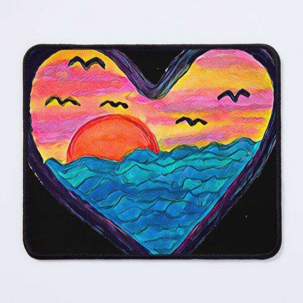 Item preview, Ocean Sunset Heart designed and sold by LuvbuzzArt.