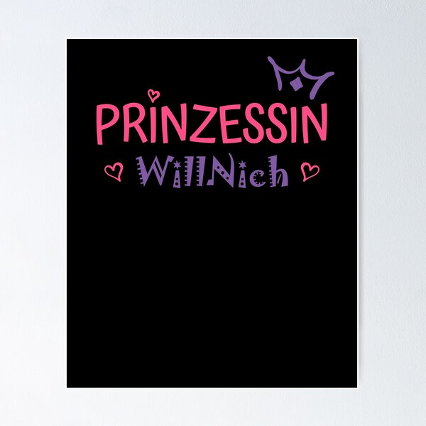 Artikel-Vorschau von Prinzessin Will Nich - Prinzessinnenkrone Mädchen, designt und verkauft von Shirt-Designs.