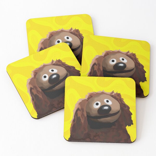 Item preview, Rowlf The Dog painting portrait (version 2/3 - Yellow background) designed and sold by Jessiwins19.