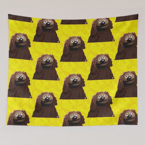 Item preview, Rowlf The Dog painting portrait (version 2/3 - Yellow background) designed and sold by Jessiwins19.
