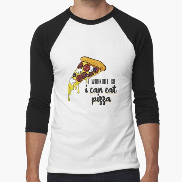 I Workout So I can Eat Pizza, workouts routines, gifts for gym lovers,  unique birthday gifts idea for men, funny quotes with pizza Sticker for  Sale by Whmode