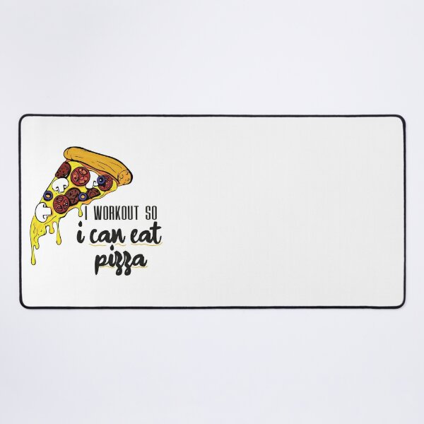 I Workout So I can Eat Pizza, workouts routines, gifts for gym lovers,  unique birthday gifts idea for men, funny quotes with pizza Sticker for  Sale by Whmode