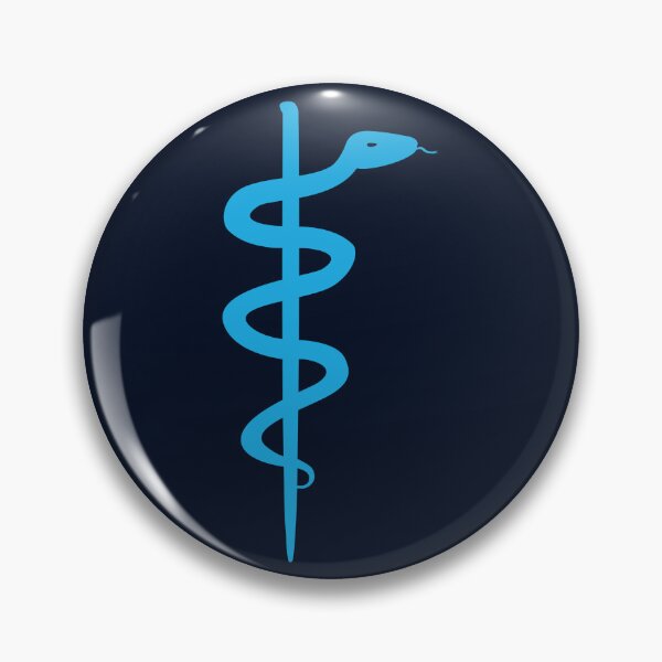 Item preview, Rod of Asclepius Blue Silhouette designed and sold by Artsy-Chemist.