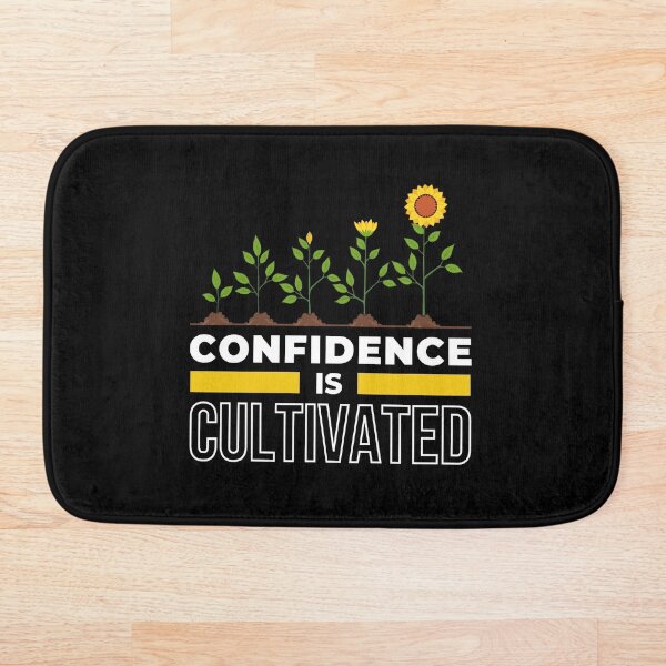 Item preview, Confidence Is Cultivated - Sunflower Plant Journey Self Motivation Positive Thought Fact Saying Typographic Quote designed and sold by Maan-POD.