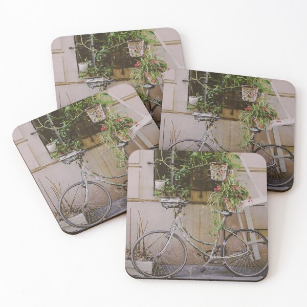 Item preview, Vintage Bicycle with Colorful Flowers and Plants - Urban Garden designed and sold by CarolinaReina.