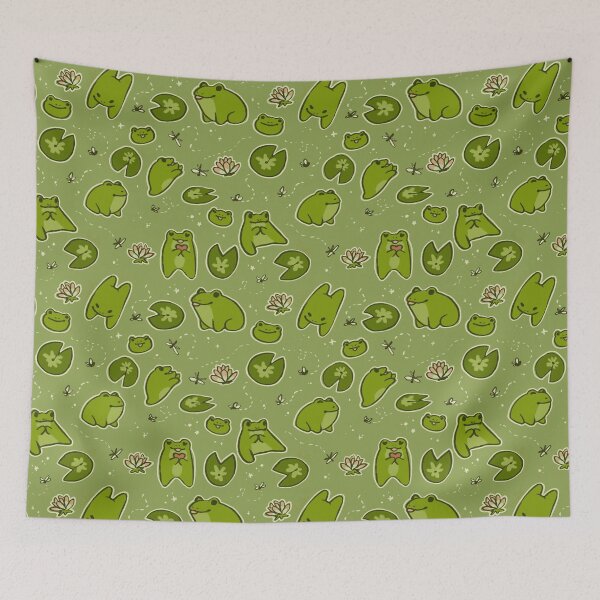 Item preview, Froggy pond repeating pattern designed and sold by Howlites.