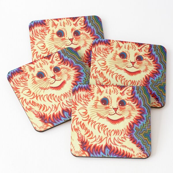 Item preview, Louis Wain Orange Psychadelic Cat designed and sold by TeeARTHY.