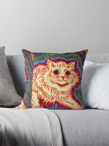 Item preview, Louis Wain Orange Psychadelic Cat designed and sold by TeeARTHY.