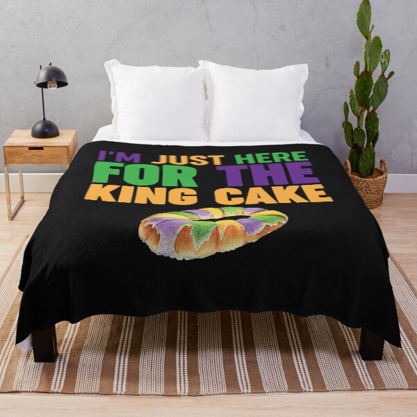 Item preview, I'm Just Here For The King Cake Funny Cajun Mardi Gras Lover designed and sold by CajunCreations.