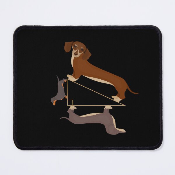 Item preview, Pythagoras theorem Dachshund  - unisex - teacher gift - math  - science - funny tee designed and sold by Magik-Art.