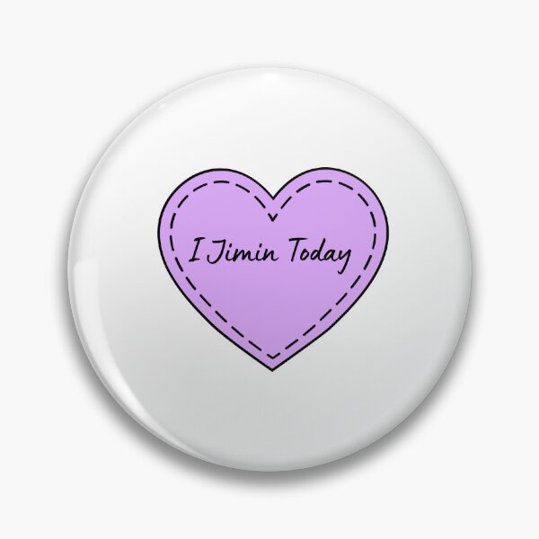 Item preview, I Jimin Today - purple heart designed and sold by bsrishika.