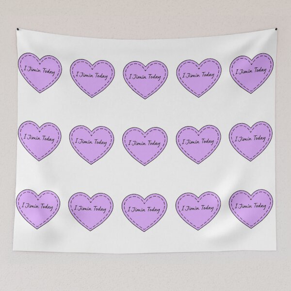 Item preview, I Jimin Today - purple heart designed and sold by bsrishika.