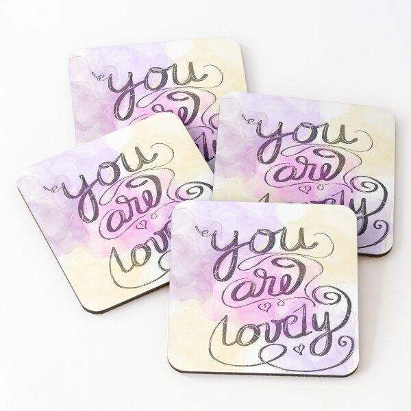 Item preview, You Ara Lovely Motivational Quote designed and sold by ManifestoDesign.