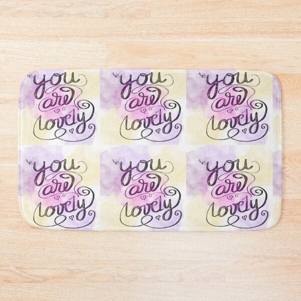 Item preview, You Ara Lovely Motivational Quote designed and sold by ManifestoDesign.