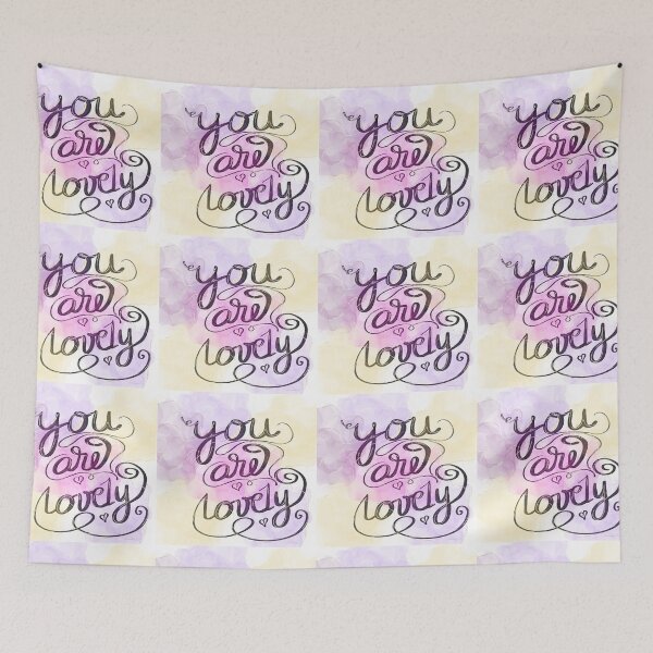 Item preview, You Ara Lovely Motivational Quote designed and sold by ManifestoDesign.