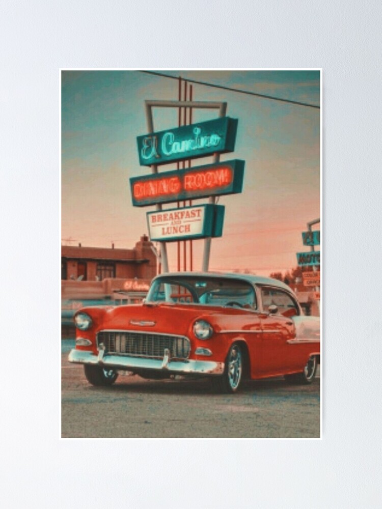 "Vintage Car At B&b" Poster For Sale By Blueberrycafe | Redbubble