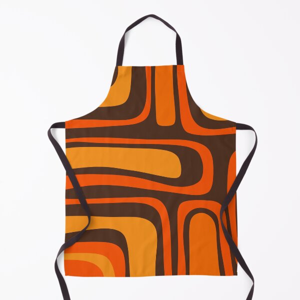 Item preview, Palm Springs Retro Mid-Century Modern Abstract Pattern in 70s Brown and Orange designed and sold by kierkegaard.