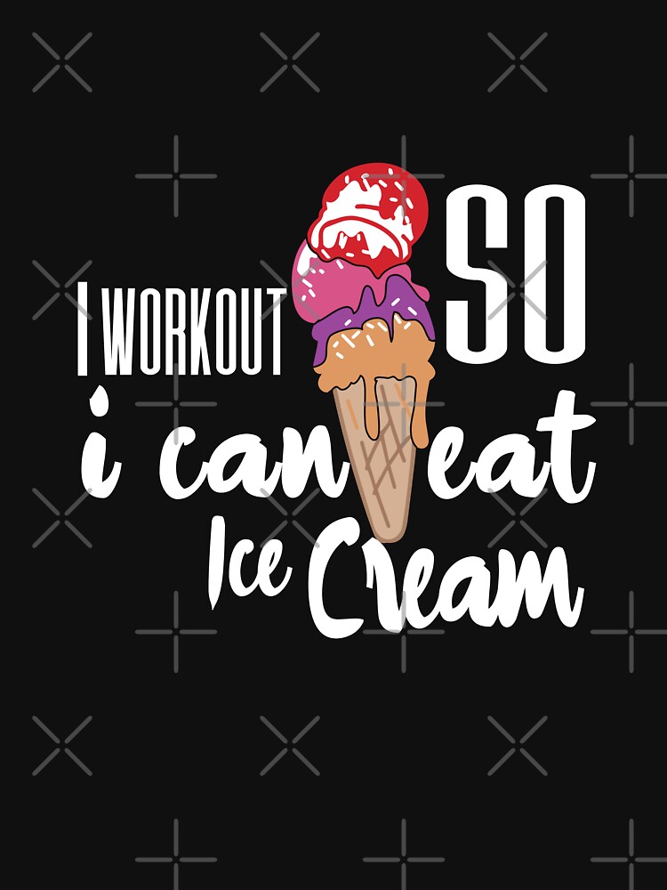 I Only Workout So I Can Eat Ice Cream Funny Water Bottle by The Perfect  Presents