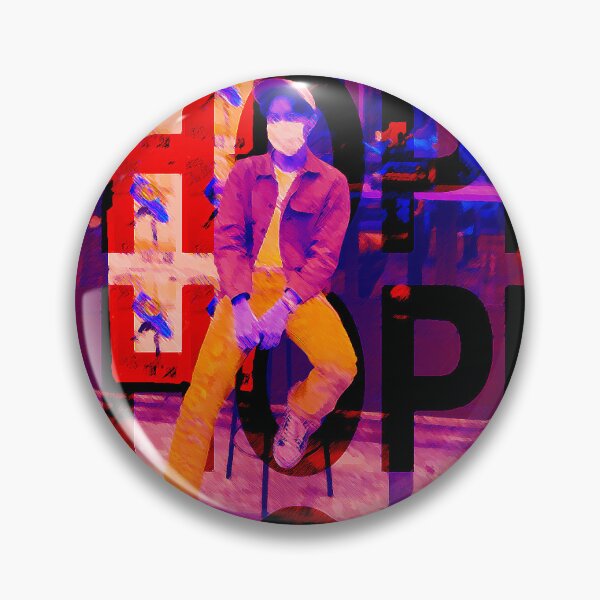 Item preview, BTS J-HOPE NEON PRINT designed and sold by VANSLABYRINTH.