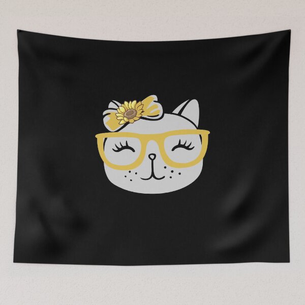 Item preview, You Are My Sunshine Cat Sunflower Nerdy Kitty designed and sold by NerdCulture.