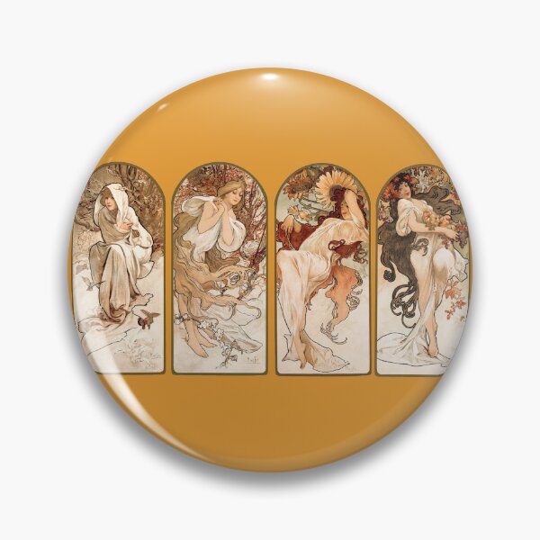 Item preview, The Seasons Classical Art from Alphonse Maria Mucha  designed and sold by cerenalkan.