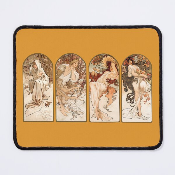 Item preview, The Seasons Classical Art from Alphonse Maria Mucha  designed and sold by cerenalkan.