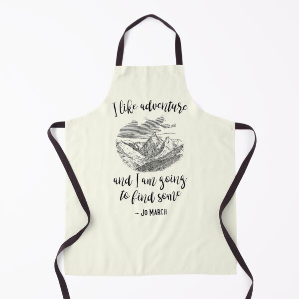 Item preview, Little Women Quote Jo I Like Adventures And I am Going to Find Some - Ivory Background designed and sold by IceCreamMuseum.