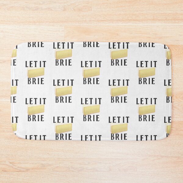Item preview, Let it Brie Cheese Funny Beatle Pun designed and sold by art-fox.