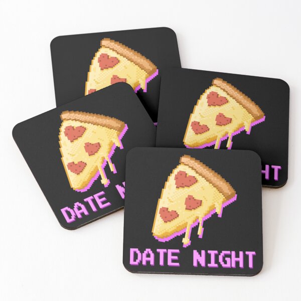 Item preview, valentines day date night pizza sticker designed and sold by oldeck.