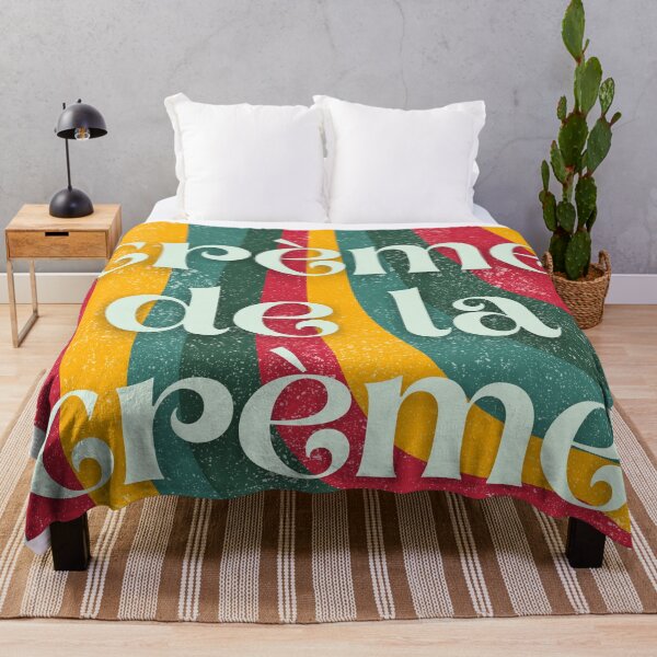 Item preview, Creme de la Creme Retro French Colorful Typography designed and sold by SpaceEnhance.