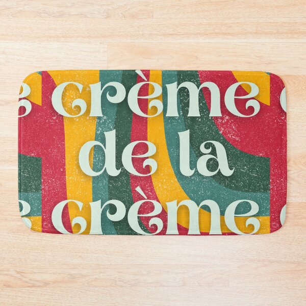 Item preview, Creme de la Creme Retro French Colorful Typography designed and sold by SpaceEnhance.