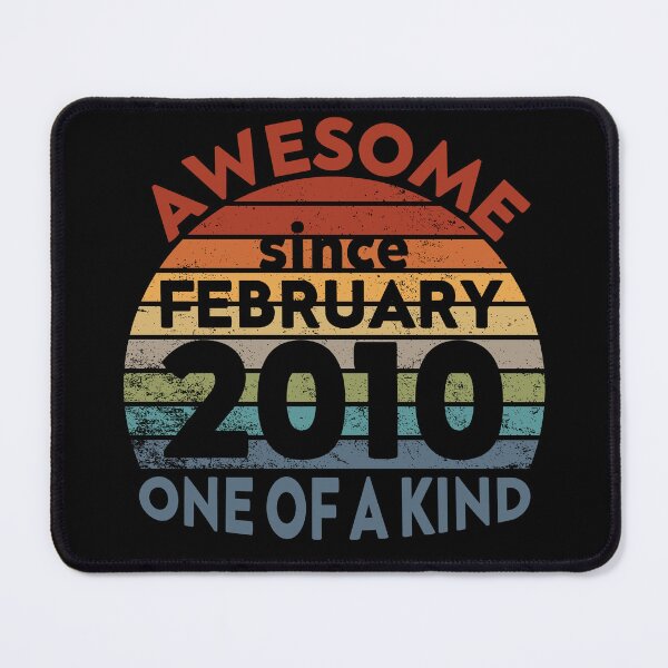 Item preview, Awesome Since February 2010, Happy 12th Birthday designed and sold by NiceTees2021.