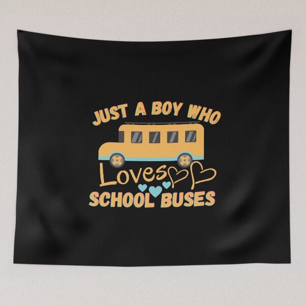 Item preview, Just a boy who loves school buses best gift for a friend , funny gift for a friend  designed and sold by STELLA-BRILANTE.