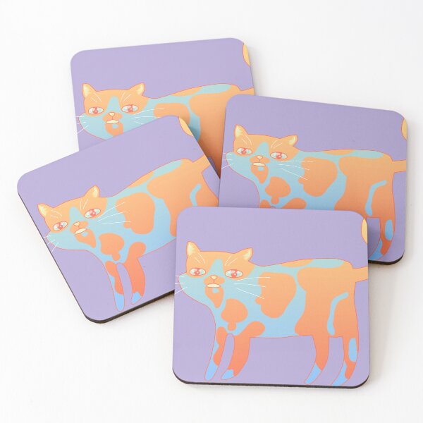 Item preview, Confused Orange and Blue Cat designed and sold by Zia Frazier.