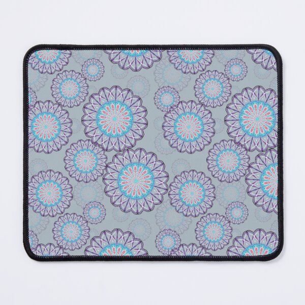 Item preview, Mandala flower pink and purple and gray background  designed and sold by Roselove4869.