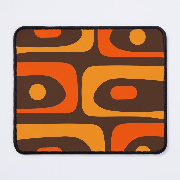 Item preview, Mid-Century Modern Piquet Retro Minimalist Abstract in 70s Brown and Orange designed and sold by kierkegaard.