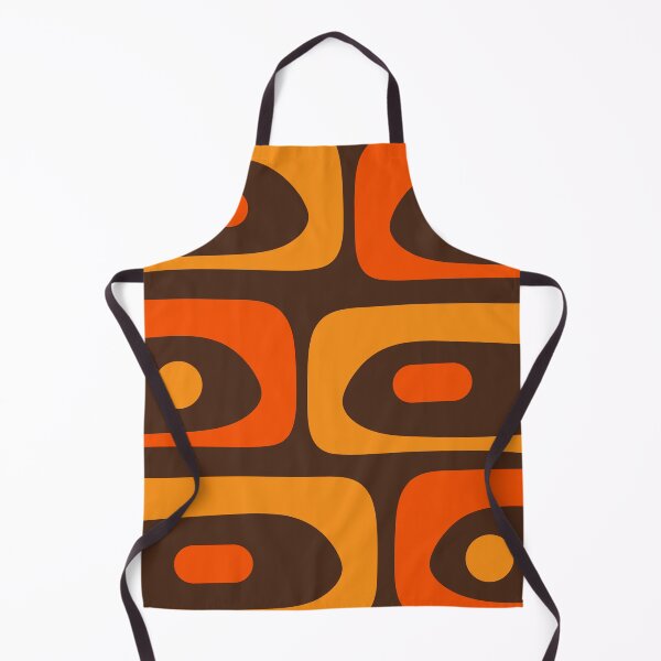 Item preview, Mid-Century Modern Piquet Retro Minimalist Abstract in 70s Brown and Orange designed and sold by kierkegaard.