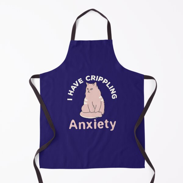 Item preview, I Have Crippling Anxiety Pastel Goth Cat designed and sold by jaygo.