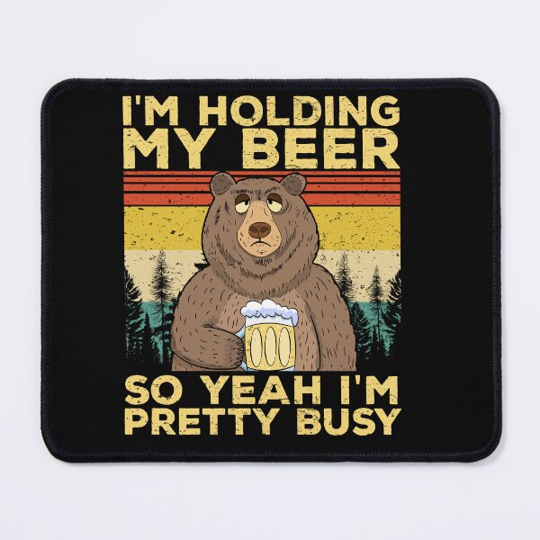 Item preview, Funny bear holding beer sarcasm sarcastic offensive rude tee designed and sold by teeartforyou.