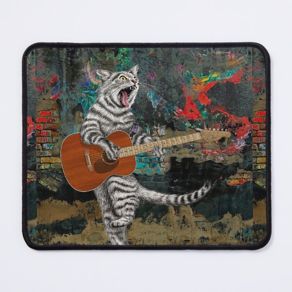 Item preview, Buskers the Acoustic Guitar Alley Cat designed and sold by oz10.