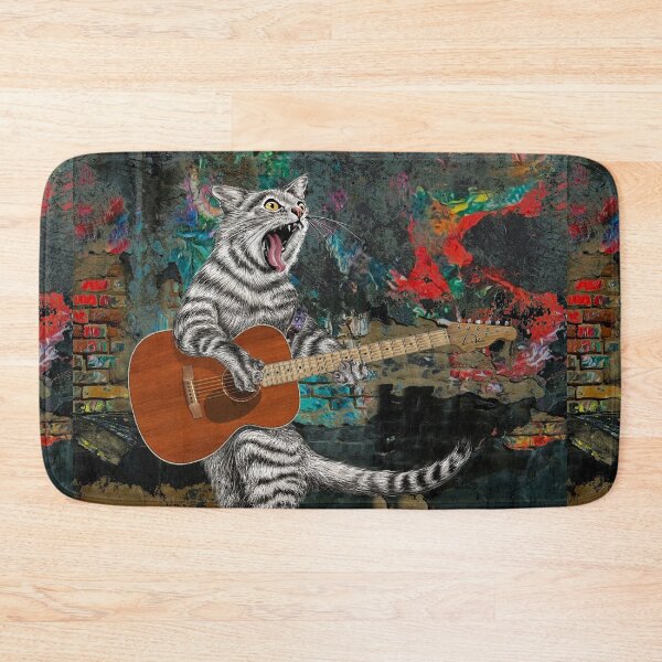 Item preview, Buskers the Acoustic Guitar Alley Cat designed and sold by oz10.